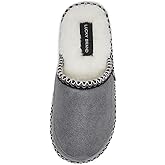 Lucky Brand Micro-Suede Memory Foam Boys Slippers - Closed Toe Plush Lined House Shoes/Kids Slippers