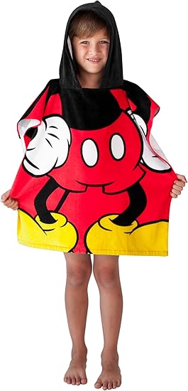 mickey mouse poncho towel