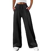 ANRABESS Womens Sweatpants Wide Leg Casual Loose Baggy Lounge Travel Pants 2025 Fall Drawstring Joggers with Pockets
