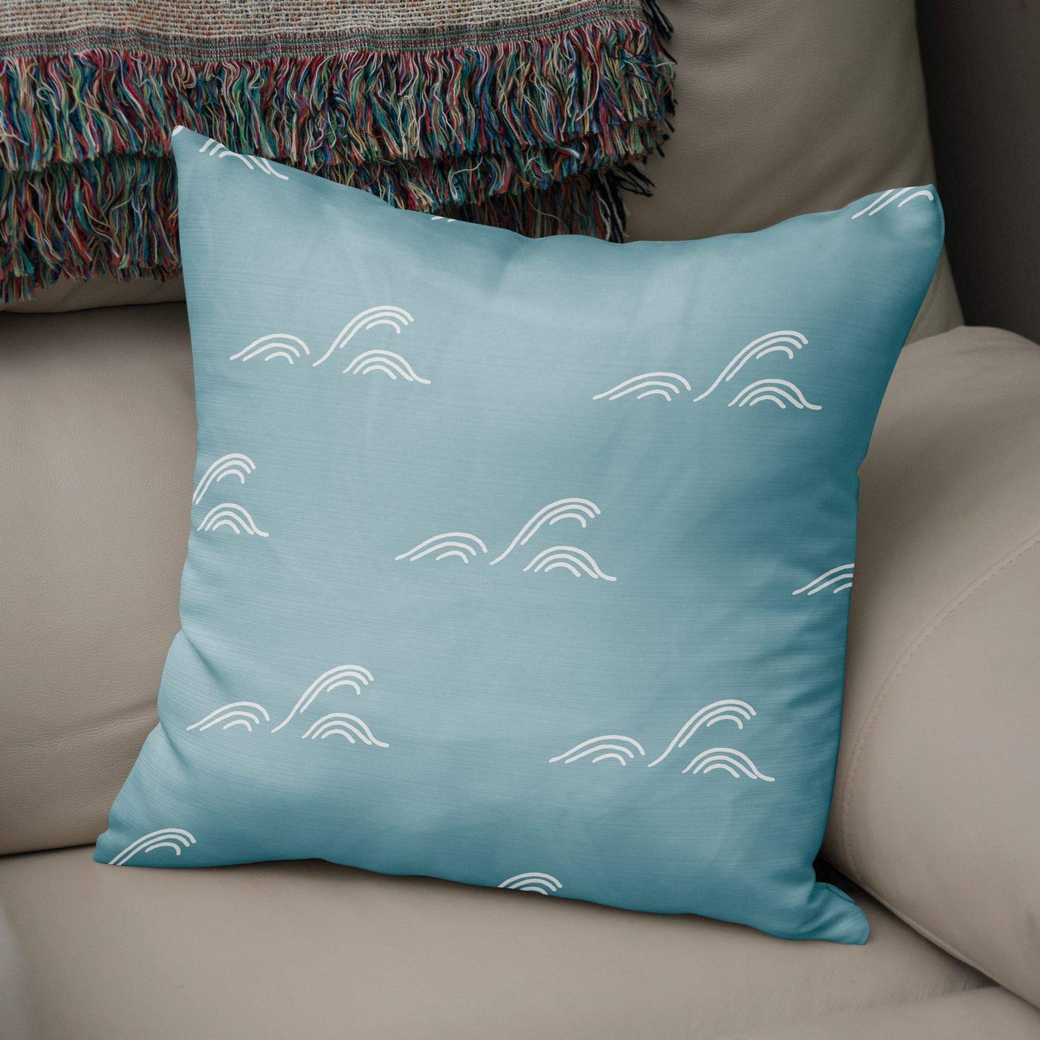 Bonamaison Decorative Cushion Cover Random Pattern, Throw Pillow Covers, Home Decorative Pillowcases for Livingroom, Sofa, Bedroom, Size:43X43 Cm - Designed and Manufactured in Turkey