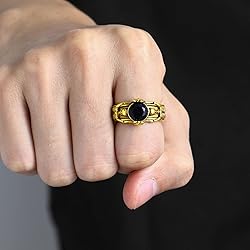 U7 Jewelry Mens Gold Plated Skull Skeleton Ring