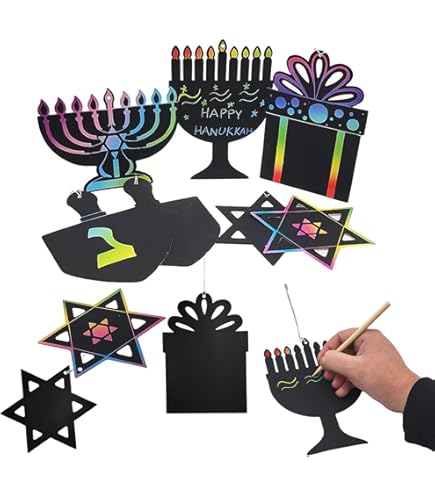 Amazon.com: The Dreidel Company Box of Twelve Multicolored