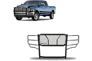 BLACK HORSE OFF ROAD Black Horse RUGGED Heavy Duty Grille Brush Bumper Guard Modular Black Compatible with 2010-2010 Dodge Ram 2500|2010-2010 Dodge Ram 3500|2011-2018 Ram 2500|2011-2018 Ram 3500-RU-DORA10-B