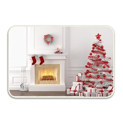 Amazon Com Christmas Tree Door Mats Rubber Shoes Scraper