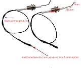 METER STAR 2pc Ceramic Electrode Ignition Spark Plug Wire 30cm for Piezo Igniter view 2