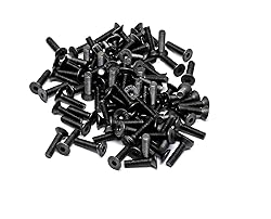 iexcell 100 Pcs M3 x 12mm Thread Pitch 0.5 mm Alloy