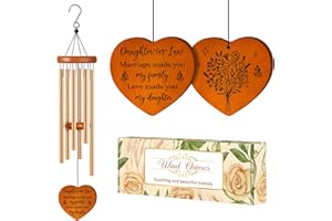 DAMAIGIIFT Daughter in Law Gifts, Birthday Wedding Gift for Daughter in Law - Wind Chimes, Christmas, Anniversary Presents for Future Daughter- in-Law, Son Girlfriend from Mother, Mom, Mother in Law