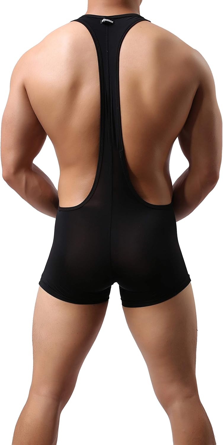 MuscleMate Premium Men's Wrestling Leotard, Men's Wrestling Singlet Bodysuit, Silky Smooth.: Clothing