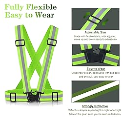 Reflective Vest Running Gear, 2Pack High Visible