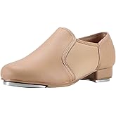 Linodes Unisex PU Leather Slip On Tap Shoe Dance Shoes for Women and Men's Dance Shoes