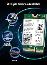 NICGIGA BE200 NGW WiFi 7 Card Bluetooth 5.4 M.2 NGFF PCIe Windows Linux view 6