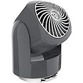 Vornado Flippi V6 Compact Air Circulator Fan, Quiet Portable Travel Fan for Office or Bedroom, Adjustable Head, 2 Speeds, Storm Gray