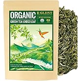 GLDNT Organic Green Tea, Loose Leaf, High Mountain, Smooth & Delicate Flavor, Caffeinated, 16oz