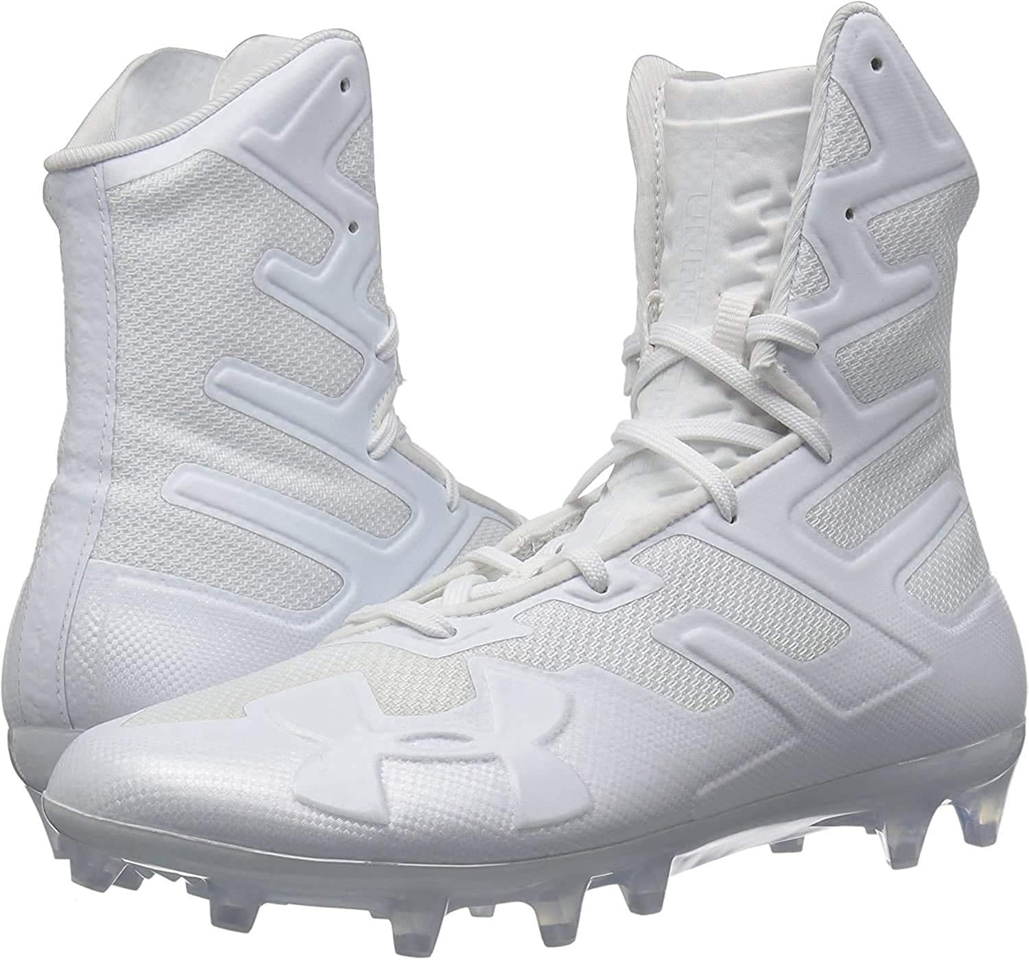 white high top football cleats
