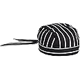 Uncommon Threads Elastic Back Skull Cap Chef Hat with Ties