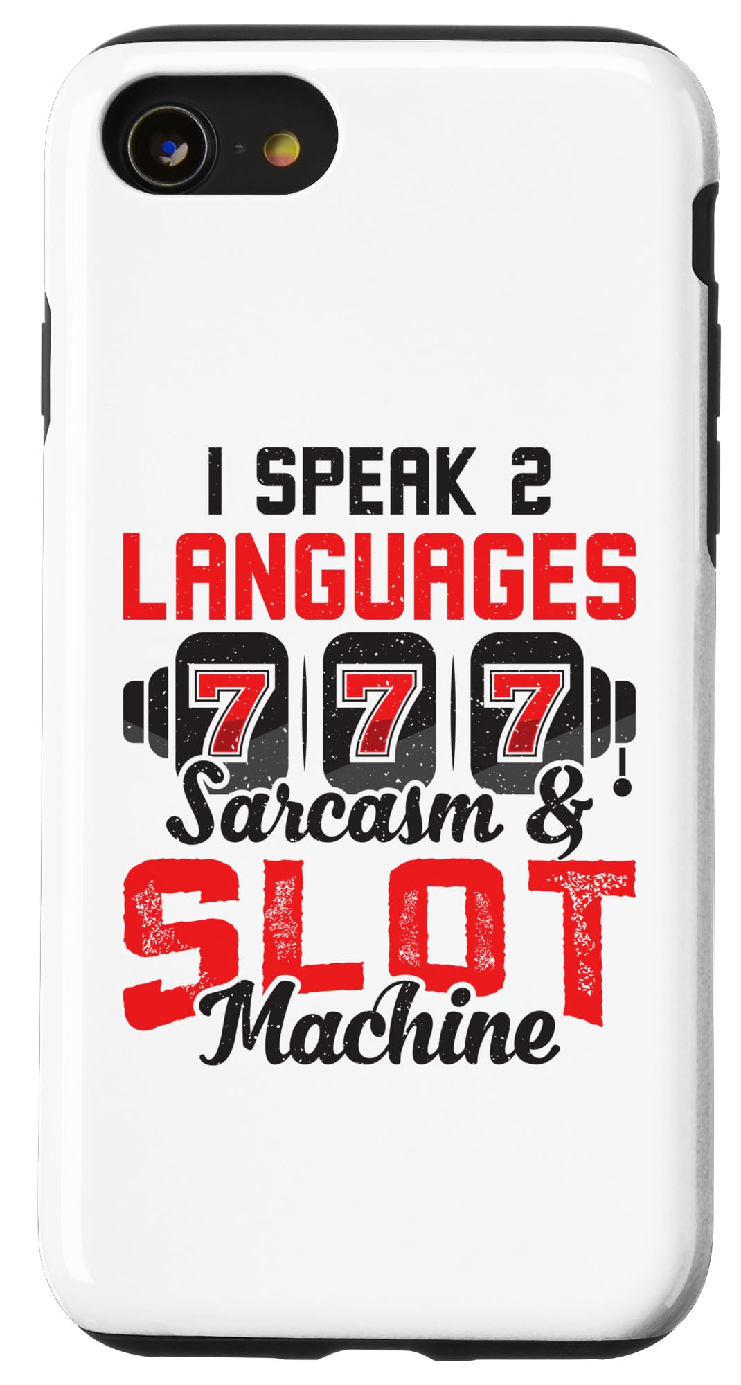 Casino Costume - I speak sarcasm & Slot Machine Case for iPhone SE (2020) / 7 / 8