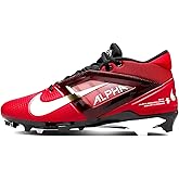Nike Alpha Menace 4 Pro Football Cleats (FD7037-600, University Red/Metallic Silver/Team Red) Size 11