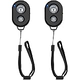 Bluetooth Camera Remote Shutter for Smartphones (2 Pack), zttopo Wireless Camera Remote Control Compatible with iPhone/Android Cell Phone - Create Amazing Photos and Selfies, Wrist Strap Included