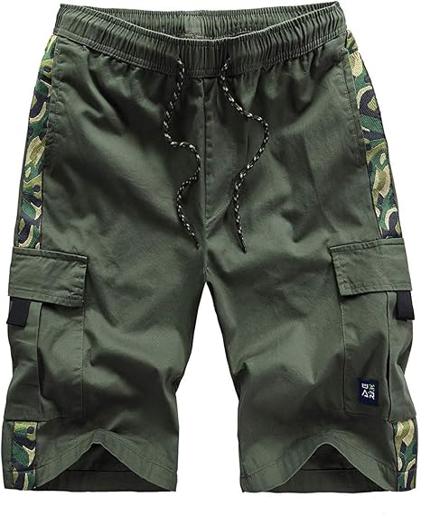 Men's Cargo Shorts Elastic Waist Flash 
