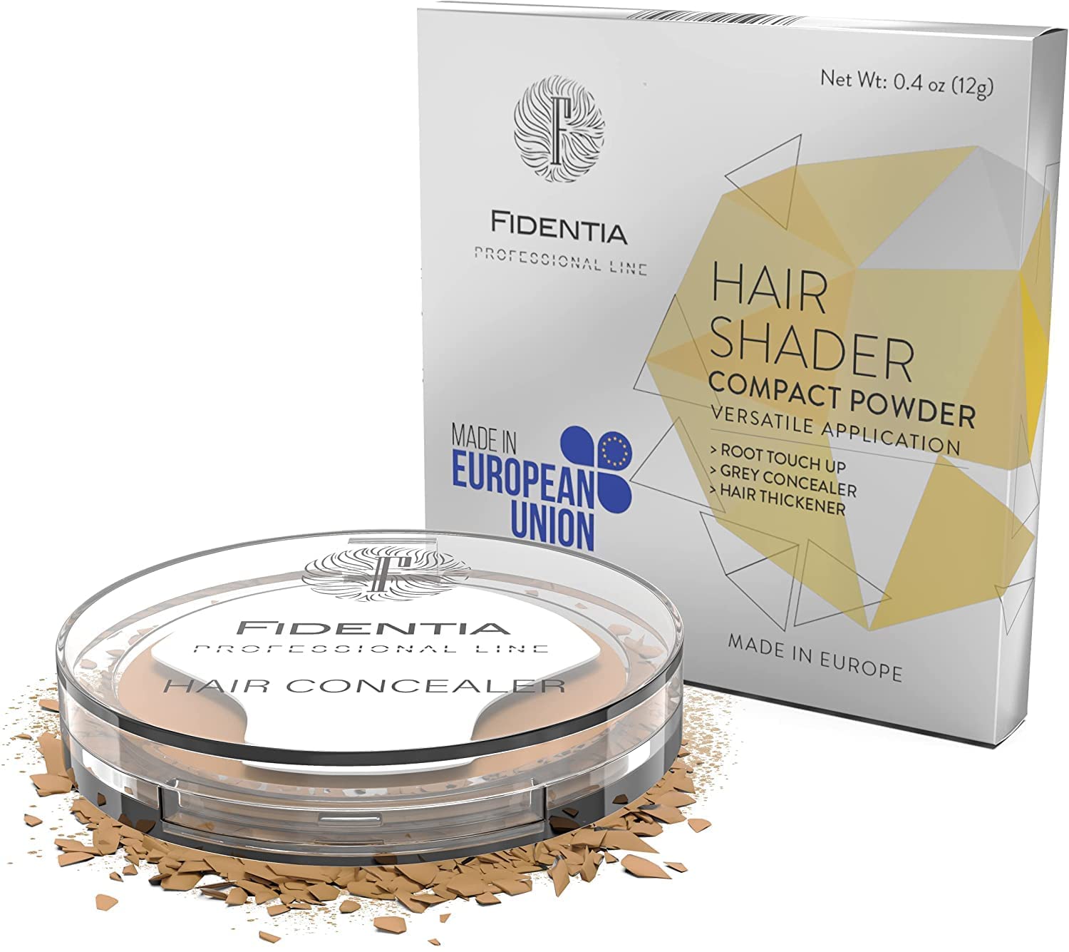 Fidentia Hair Shader root touch up, concealer and grey cover powder, 12g blonde โ image 1