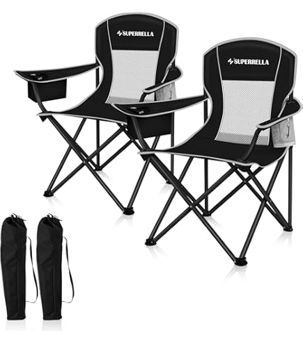 ☺︎ Kermit chair Black Outdoor Folding Chair Camping Chair Alloy Kermit Chair Black