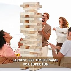 Aivalas X-Large Size Giant Tumble Tower, 56 Blocks