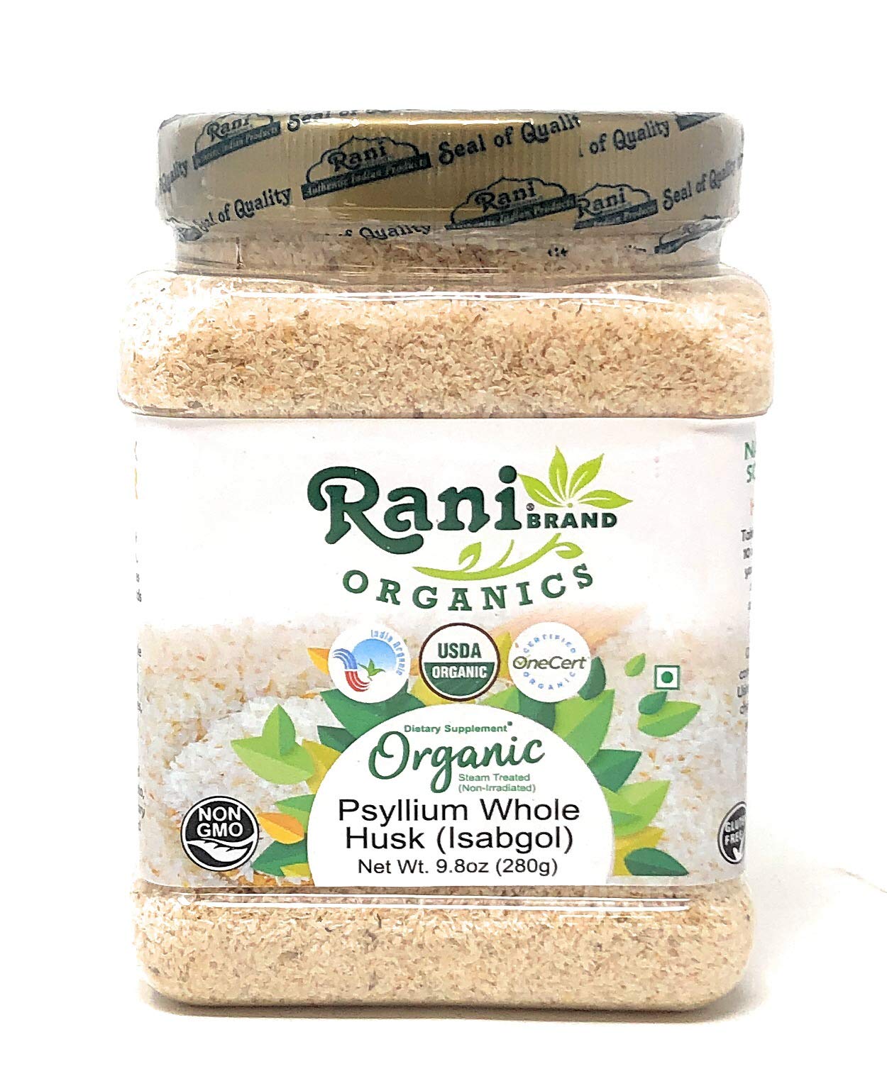 Buy Rani s Psyllium Whole Husk Powder (Isabgol), Dietary Fiber Supplement, USDA 9.8oz (280g) PET