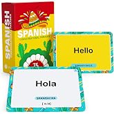Spanish Conversational Phrases Flash Cards with Audio &ndash; 75 for Beginners | Back to School Spanish class resource with 75 everyday phrases, audio and pronunciation practice for high school and college