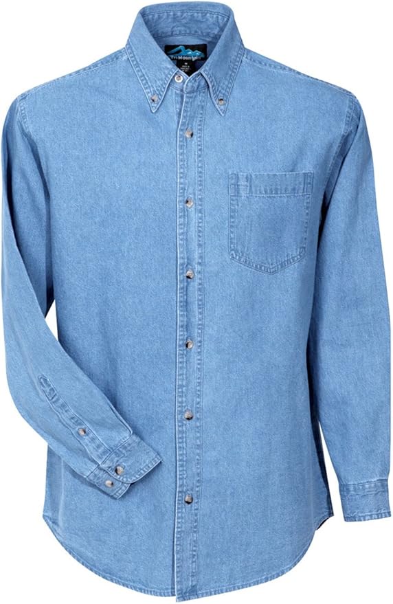 extra long denim shirt