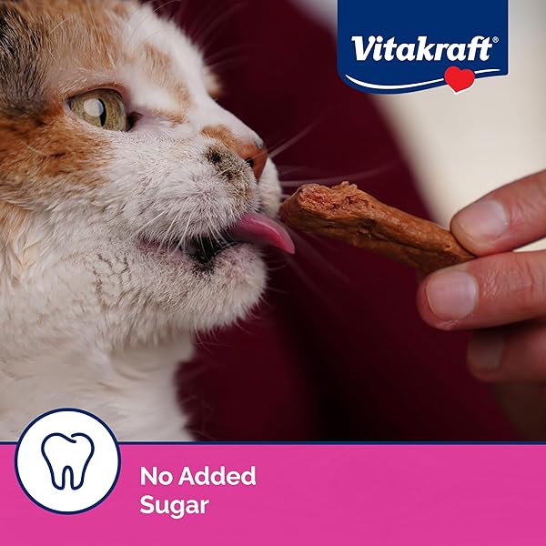VITAKRAFT PURRSTICKS MEATY CAT STICKS – CHICKEN – SEGMENTED AND BREAKABLE MEATSTICK – DELICIOUSLY TENDER