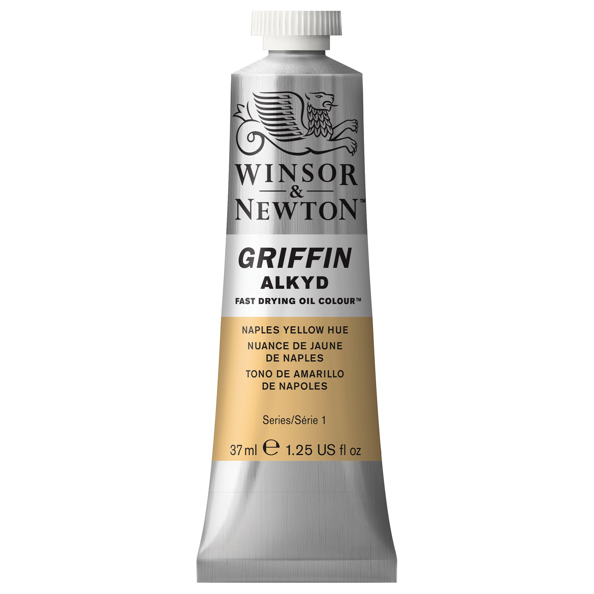 Winsor & Newton Griffin 37ml Alkyd Fast Drying Oil Colour Tube - Naples Yellow Hue
