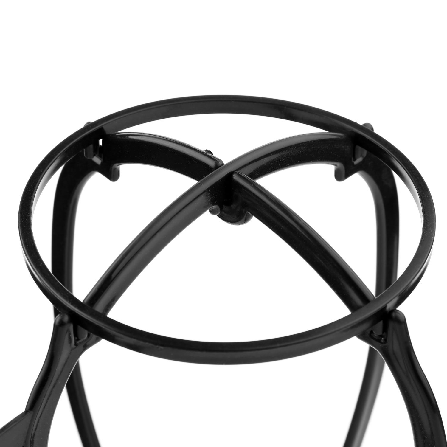 eNilecor 2 Pack Wig Hanger,Portable DIY Hair Hanger Collapsible Wig Hat Cap Holder Stand Display Tool Wig Dryer for All Wig (Black)