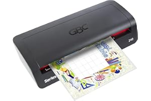 GBC 240 Thermal Laminating Machine, 9.4” Wide Pouch Laminator, Quick Warm-up, Fast Processing Speeds, SMART Features, Include