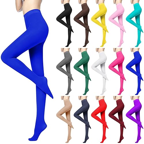 Tights for Women Winter Warm Thermal Leggings High Waist Fleece Lined Tights Pantyhose Ladies Fashion Stretch Tight Cotton Thick Stocking Fillers Womens Leggings