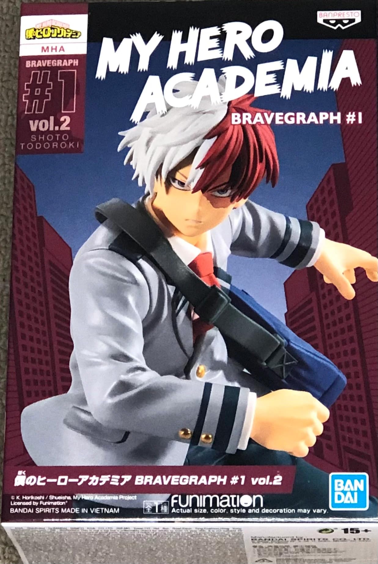 Banpresto My Hero Academia BRAVEGRAPH Bakugou Katsuki PVC Figure 12cm - Vol.3 Collectible