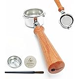 Orjiadian 54mm Espresso Bottomless Portafilter Replacement for 54mm Breville Barista Express with Filter Basket, Puck screen 