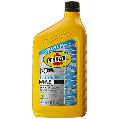 Buy Pennzoil Platinum Euro Full Synthetic 5w 40 Motor Oil 1 Quart Single Pack Online In Uk B00jmccbxg
