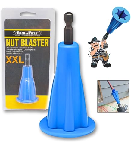 2pcs Wire Nut Twister Tool, Wire Nut Driver with 1/4 Chuck Wire Twisting Spinner Connector Socket Electrician Tools for Drill (Blue), Nut Drivers - Canada