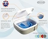 Enc ase Dental Retainer Case with Bath Grey Dual Purpose Hygienic Denture Case view 2