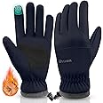 ihuan Winter Waterproof Ski Gloves Men Women, Snow Warm Cycling Cold Weather, Driving Biking Running