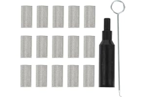 Copgge 15pcs Heater Glow Plug Screen Burner Strainer Screen Filter with Tool 252069100102 Compatible with Eberspacher Airtronic D2 D4 D4S Diesel Heaters