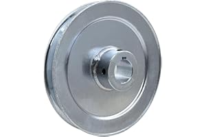 Saelno AB600-1 Single Groove Web Sheaves,6" OD 1 inch bore v Belt Pulley,Motor Pulley Carbon Steel for A B 5L 4L V-Belts