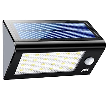 Amir 24 LED lámpara solar, lámpara solar, 300 Lumens, luz de jardín,