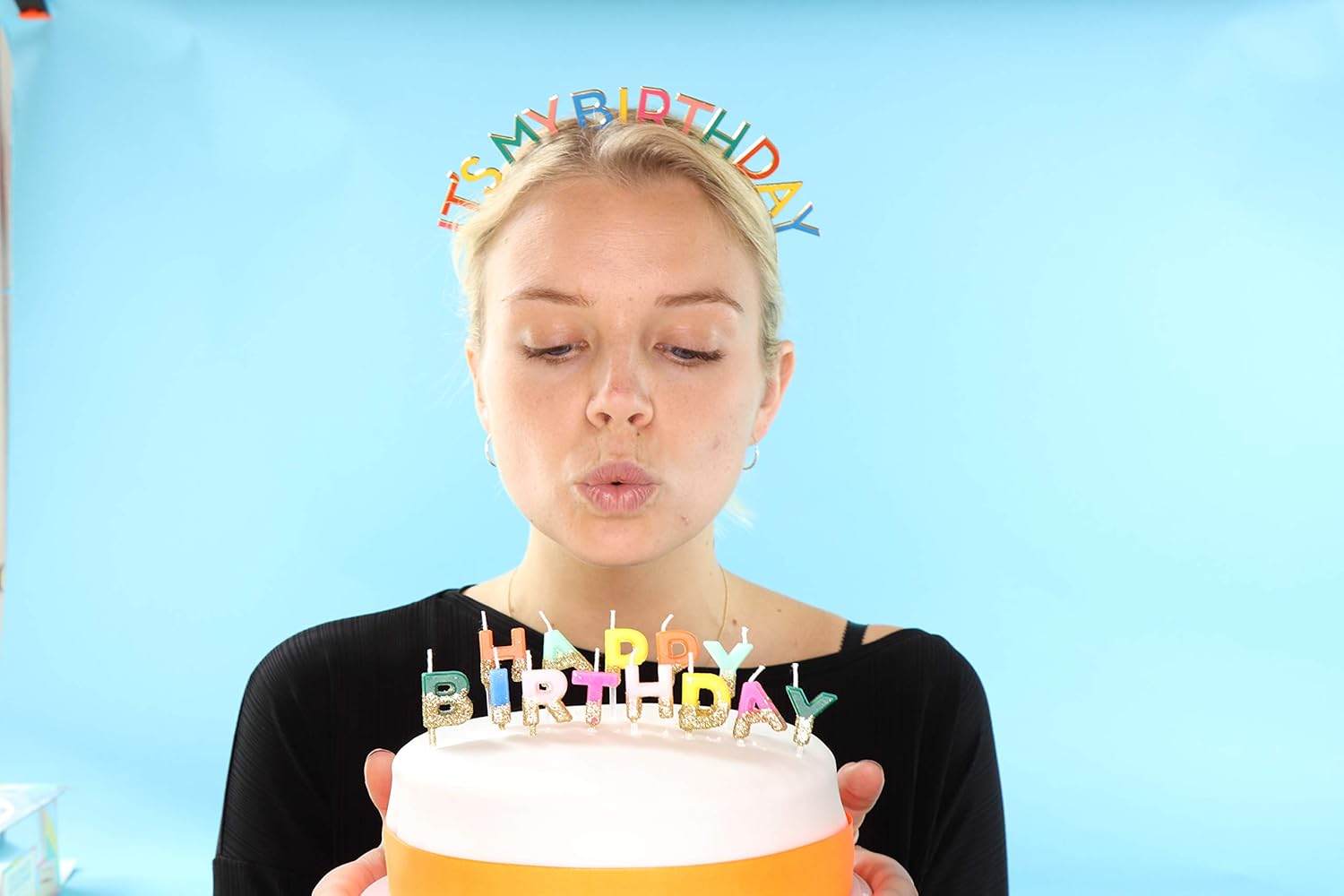 Talking Tables RAIN Rainbow 'It's My Birthday' Alloy Headband, One, Multicolor: Kitchen & Dining