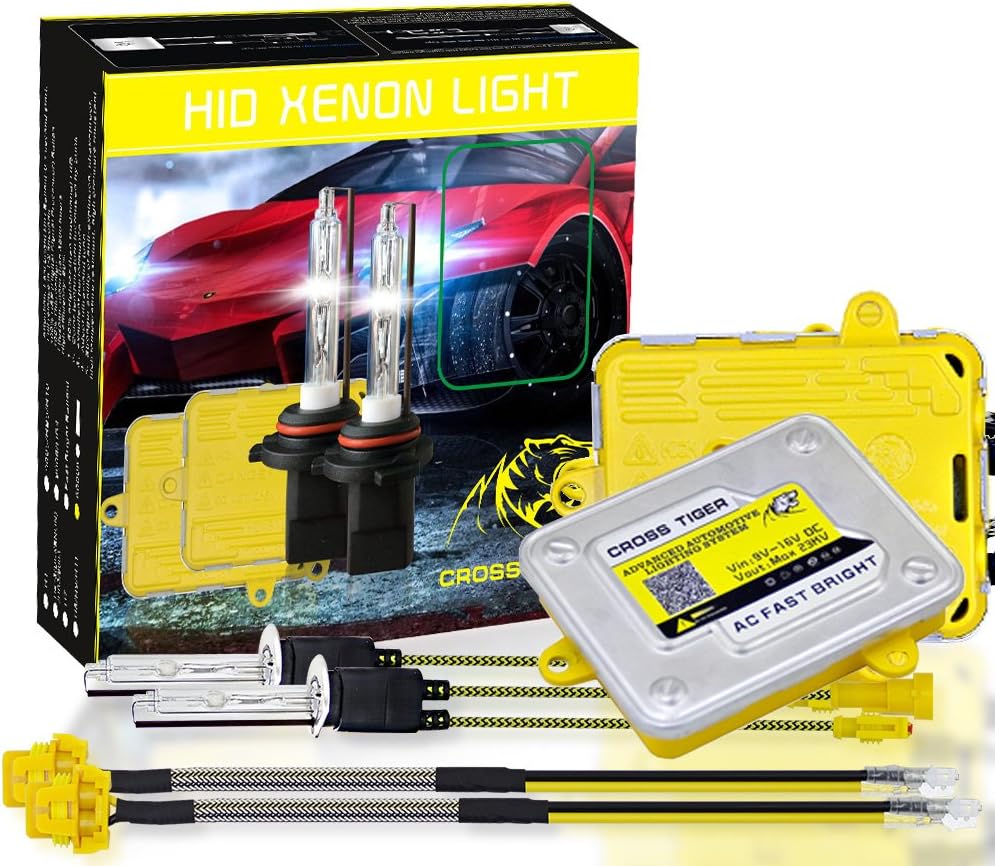 Kit 2Pcs ballasts+ 2Pcs Hid Xenon High Performance Luminous Headlamp 110W 9-36V 11000LM 6000K BI-XENON H1/H4/HB2/9003/9005/9006 Vehicle Xenon Bulb (KIT HID+BALLAST H11/H8/H9H27 HB3 110W 6000K)
