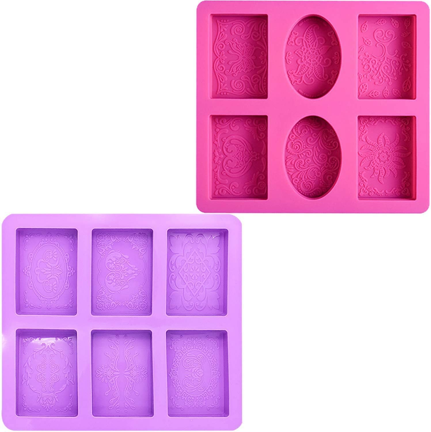 Stampini Sapone In Silicone 16 Pezzi - Forme Quadrate, Rotonde Per Sapone Fatto In Casa - Foto 2