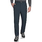 Little Donkey Andy Men's Fleece Lined Hiking Cargo Pants Softshell Water Resistant Snow Casual Pants with Zipper Pocket