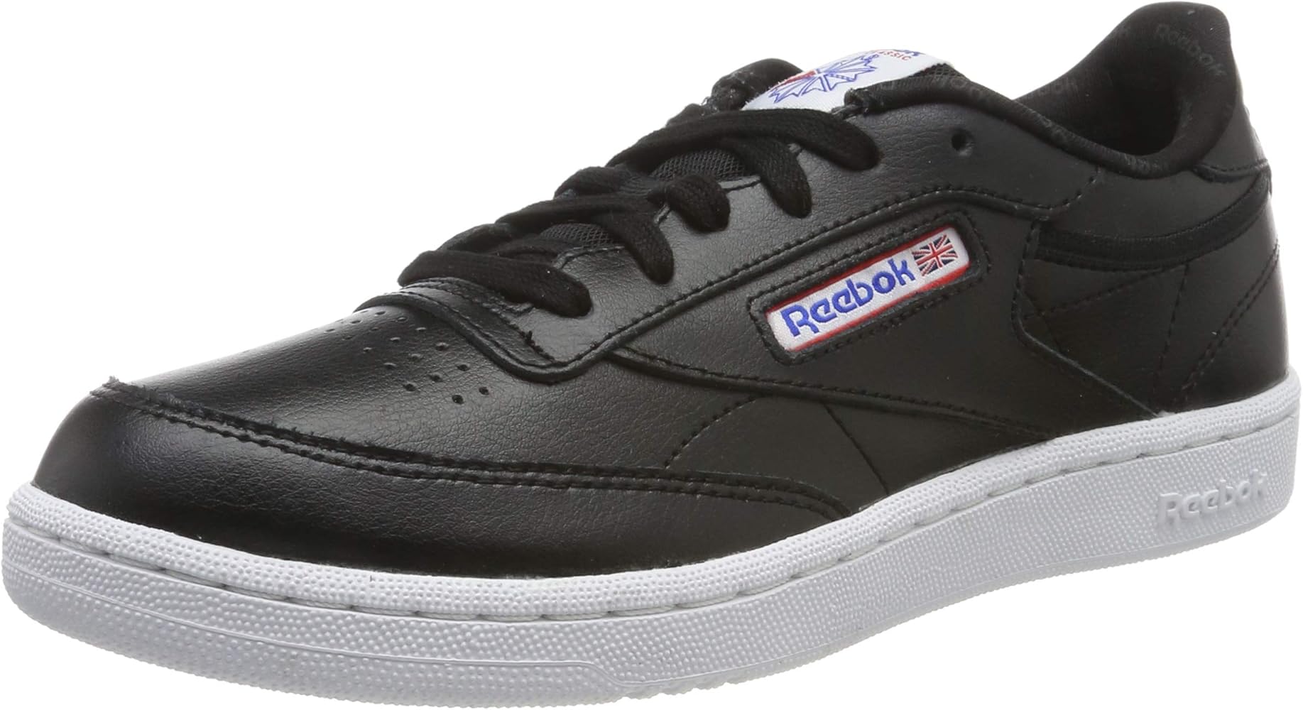 reebok club c black and white