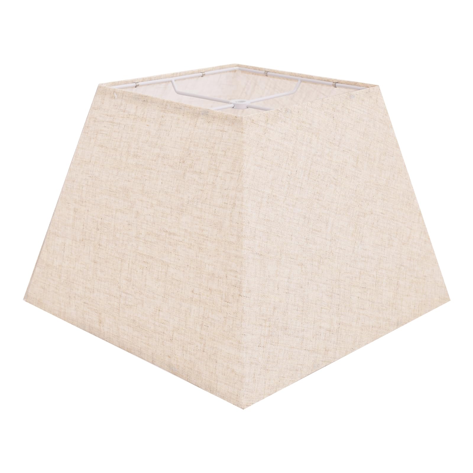 Photo 1 of Beige Lamp Shade, 8''x8''Top 13''x13''Bottom 10'' Height, Square Lampshade Replacement Lamp Shade Natural Linen Hand Crafted for Table Lamps Floor Lamps Pendent Light, Assembly Required