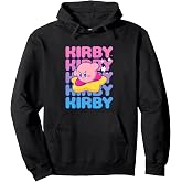 Kirby Nintendo Big Bubble Text Stack Pullover Hoodie